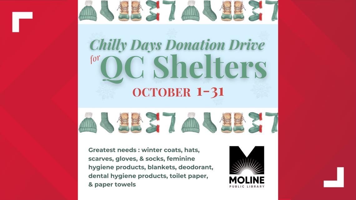 Donation drive at Moline Public Library for local shelters - Vimarsana News