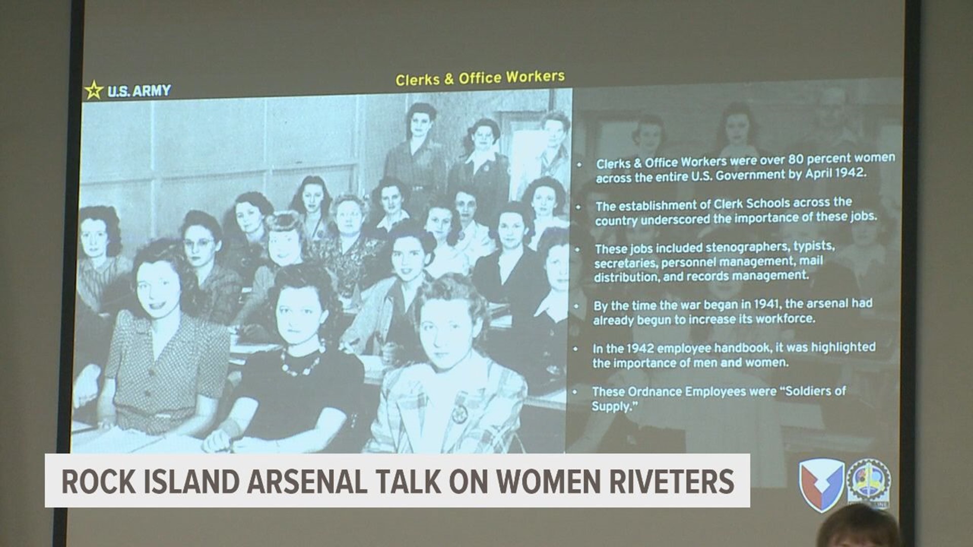 People at the Rock Island Public Library got to learn from a Rock Island Arsenal historian on how women contributed during both World Wars.