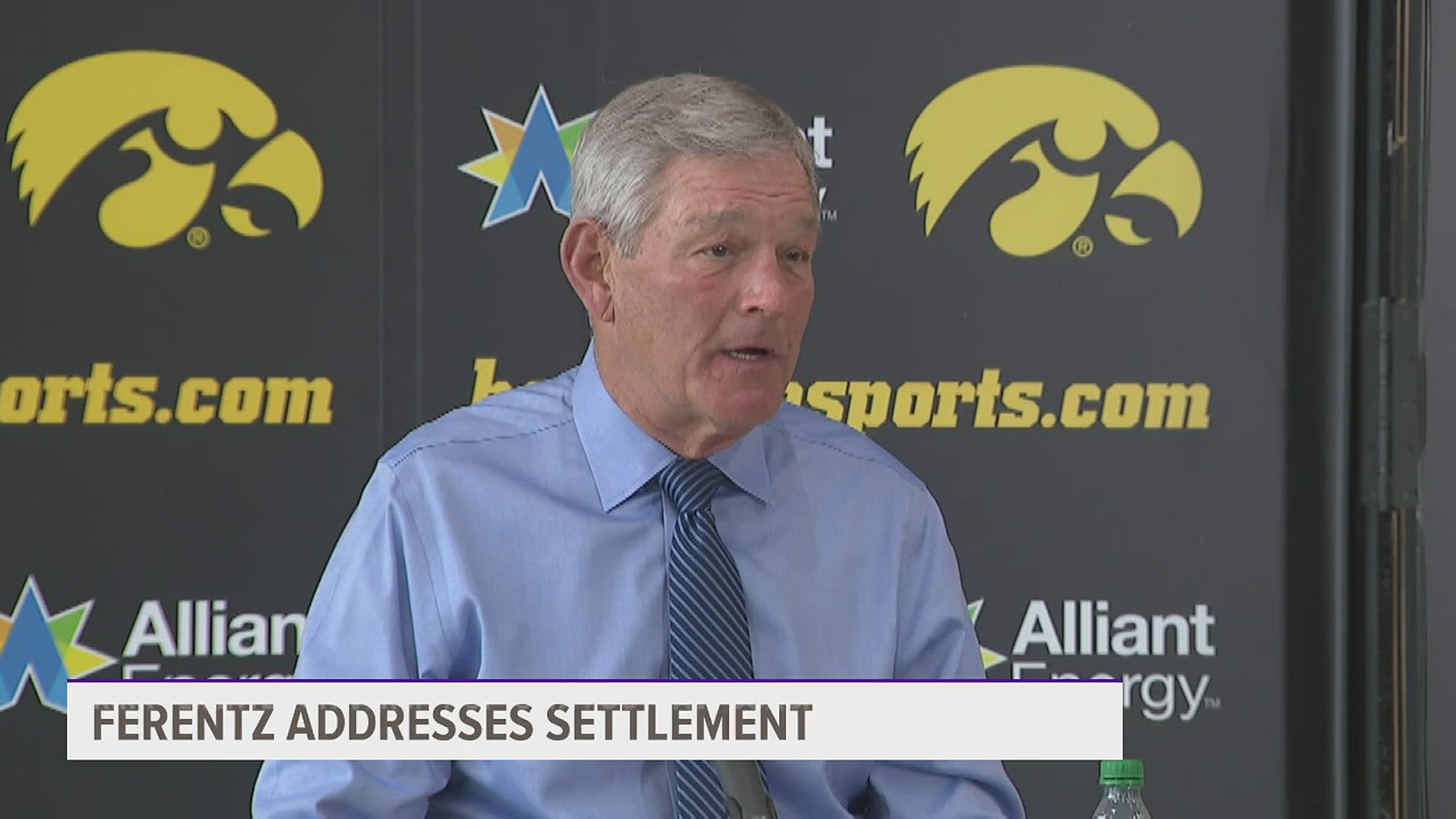 Ferentz addressed the media for the first time since the university reached the settlement.