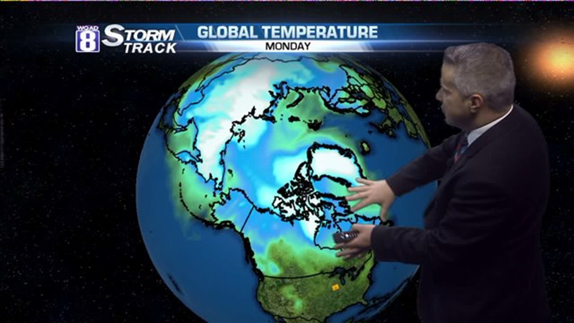 Eric explains why the coldest air is not over the North Pole