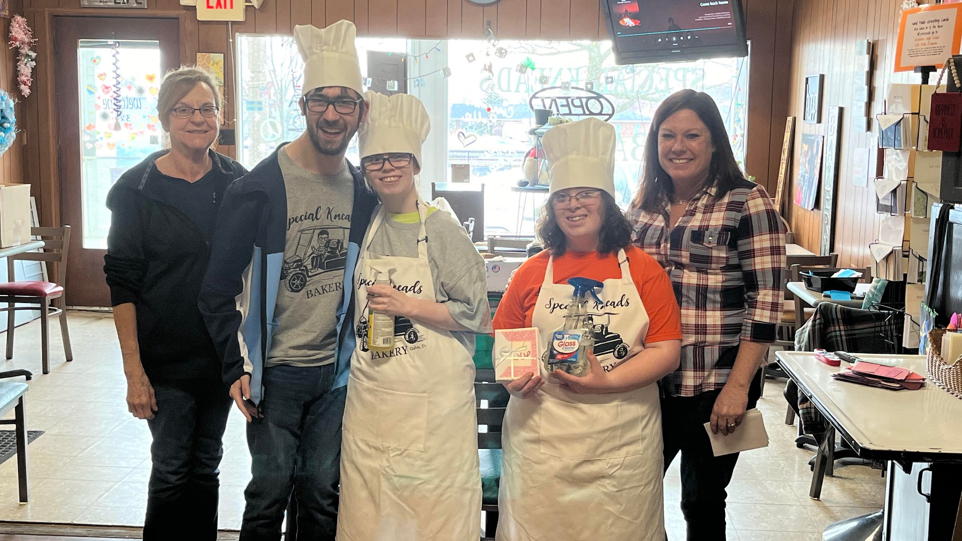 Special Kneads Bakery in Galva was started by a couple to give their son, who suffers from cerebral palsy, a safe place to work.