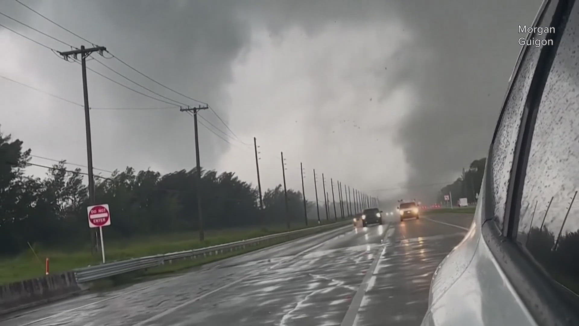 This storm was so strong the top of Tropicana Field was torn apart, and hundreds of cars were thrown against buildings.