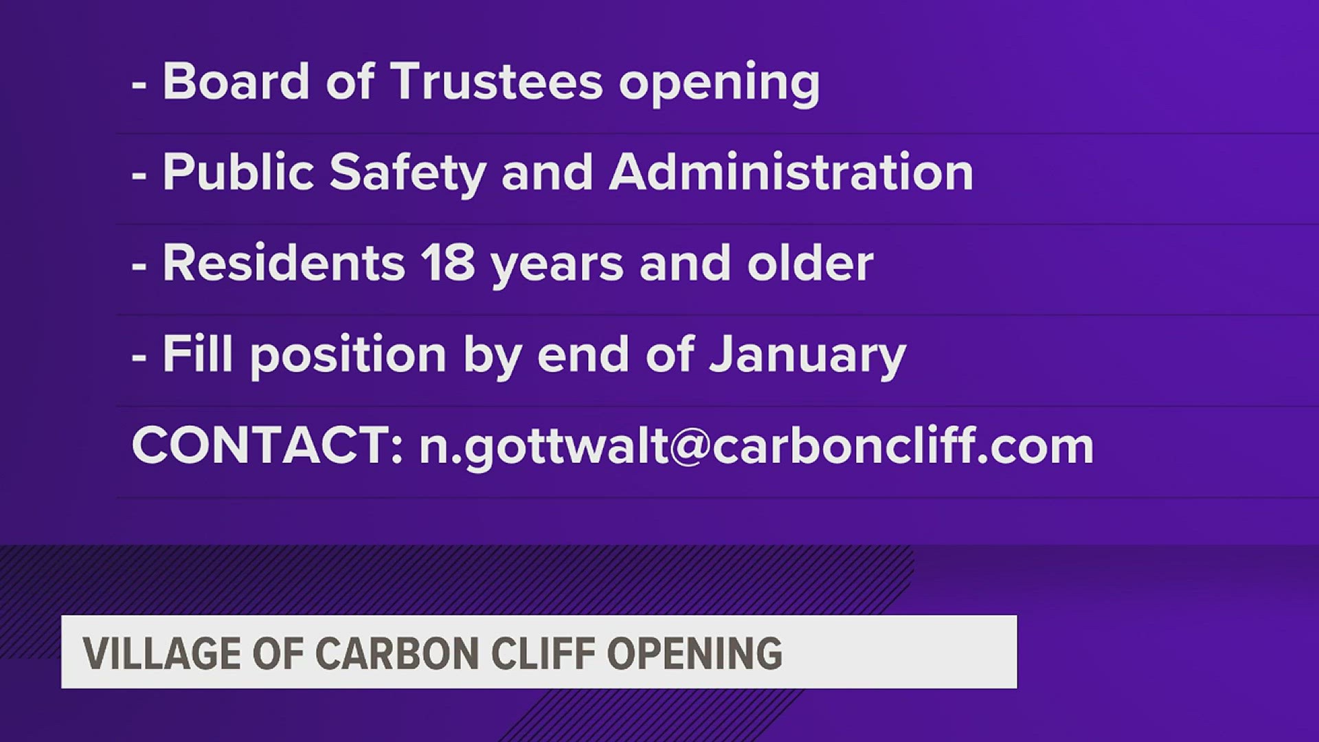 Candidates have to be at least 18 years old and would also serve on the Public Safety and Administration Committee.