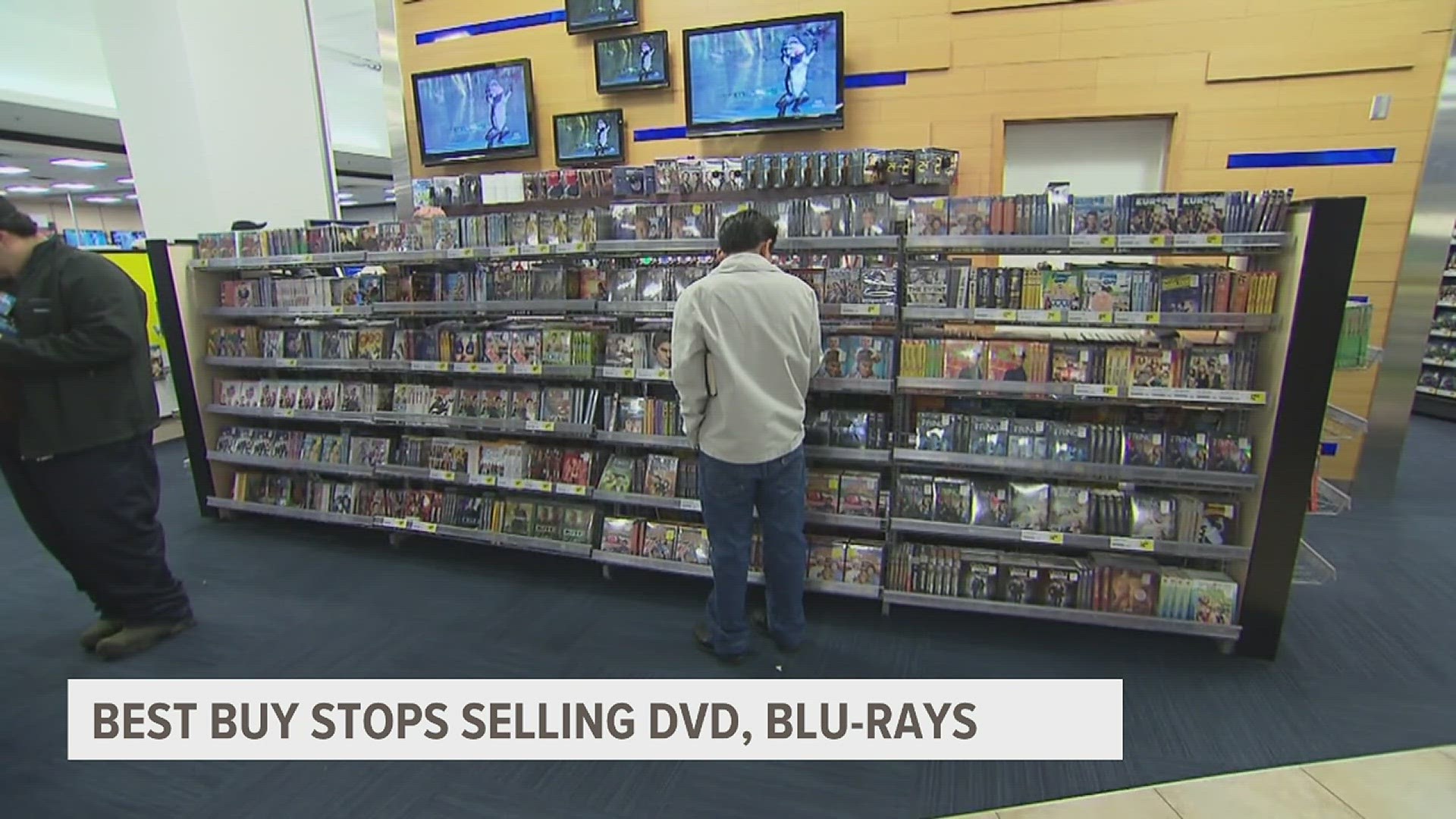 The days of buying DVD's and Blu-ray discs at Best Buy are over. The retailer said it will close the two section in its stores.