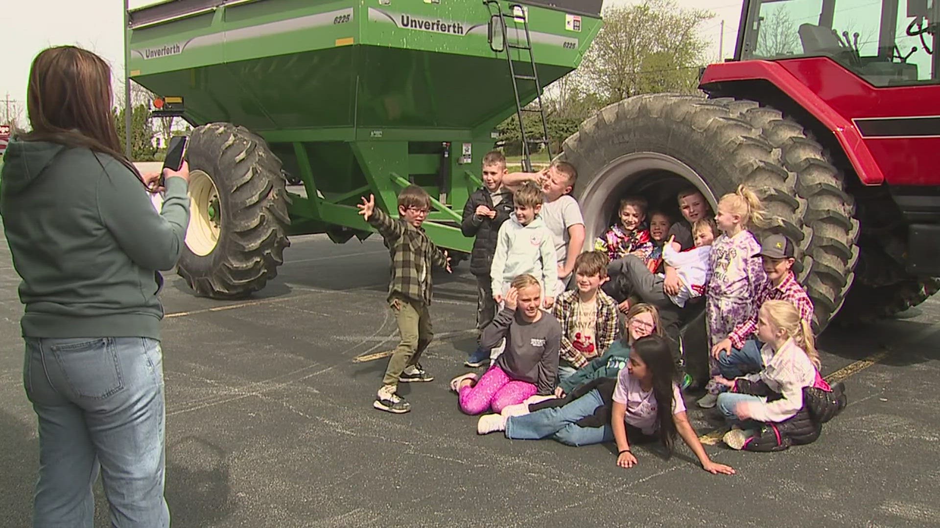 The kids had classroom lessons, farm equipment demonstrations and even a petting zoo.