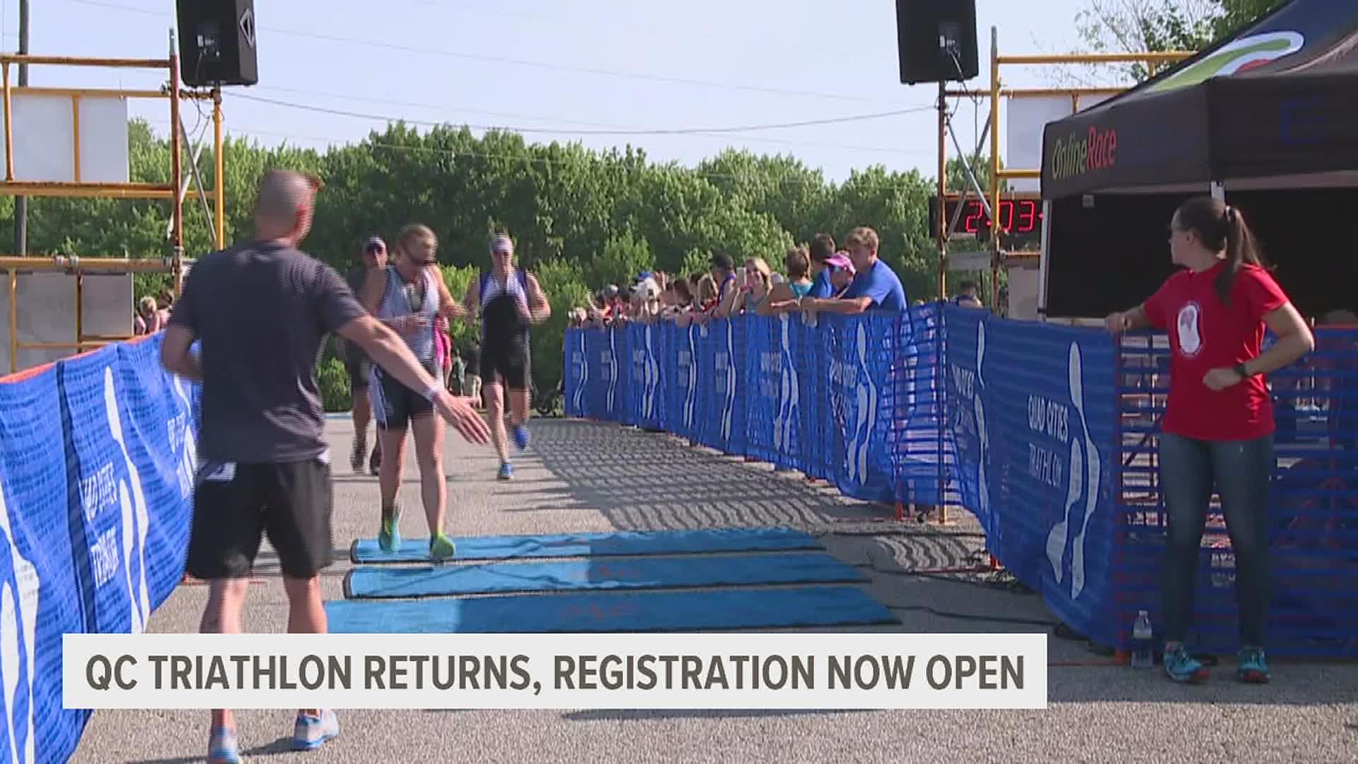 The QC Triathlon is officially returning in 2023 after a four-year hiatus. The 21st Quad Cities Triathlon will take place at West Lake Park on June 17, 2023.