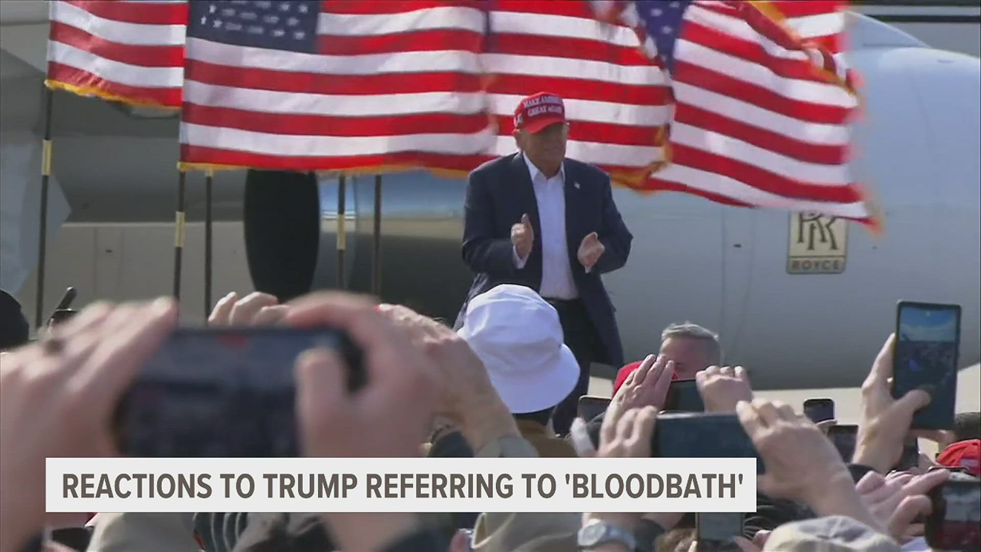 Former President Donald Trump is in the hotseat after using the word "bloodbath" at a rally when stating the future of the auto industry if he doesn't get elected.