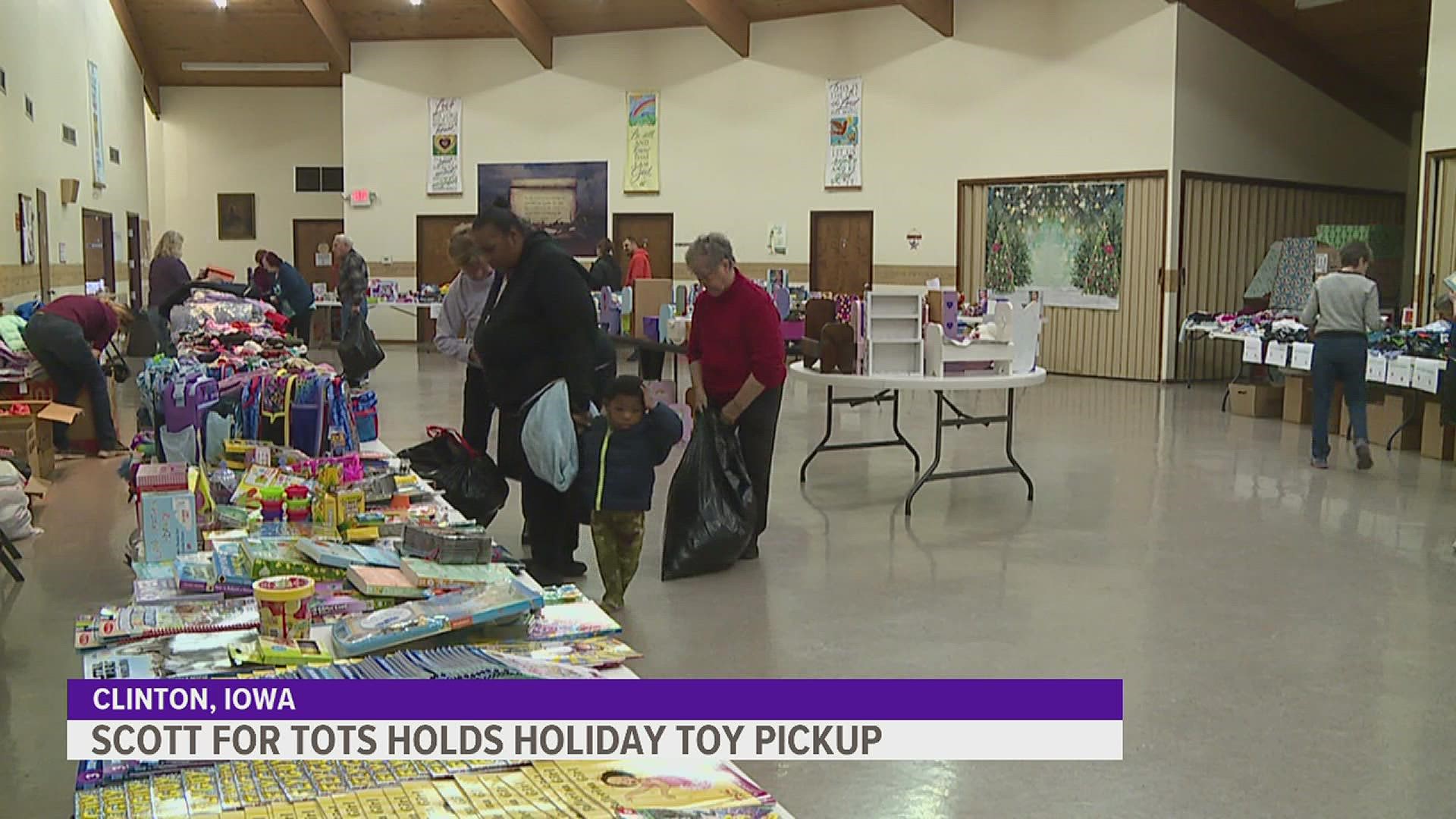 For the 5th year, the Clinton group held a toy pickup for families; serving over 1,000 kids.