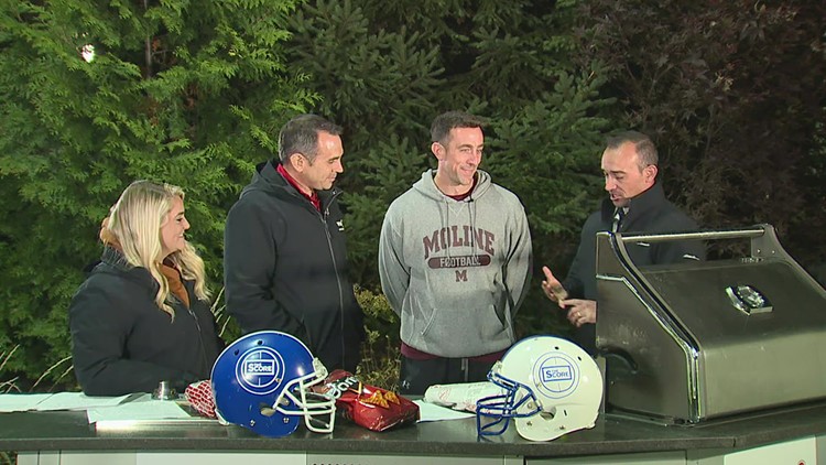 Moline football HC Mike Morrisey discusses 21-13 playoff win over DeKalb