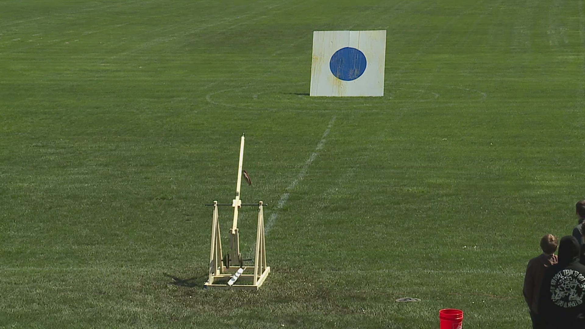 Bettendorf High School held the 16th QCESC Trebuchet competition. A 170-feet long toss was the longest by Best Builders from Pleasant Valley High School.