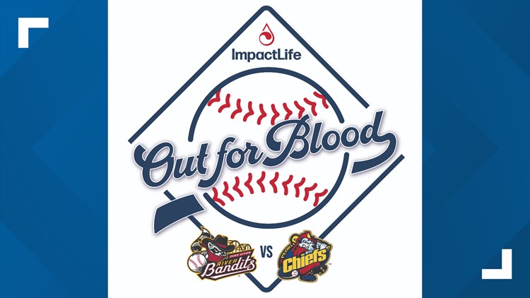 QC River Bandits, Peoria Chiefs support ImpactLife with 'Out for Blood' competition