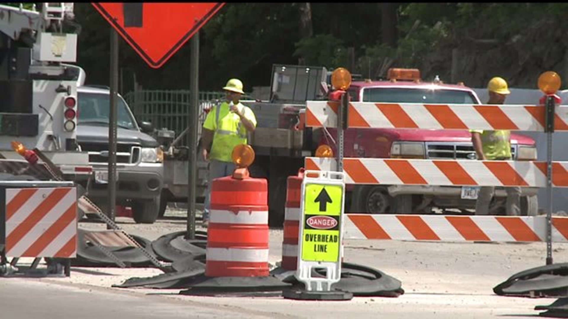 Construction zone means more traffic accidents on John Deere Road