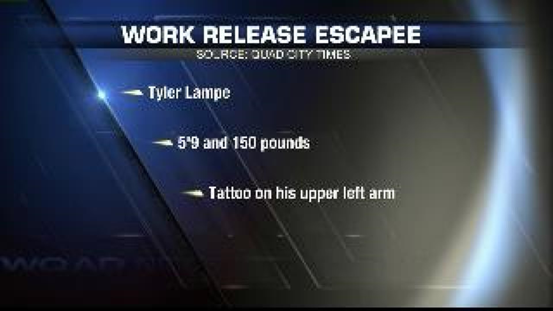 Work-release escapee