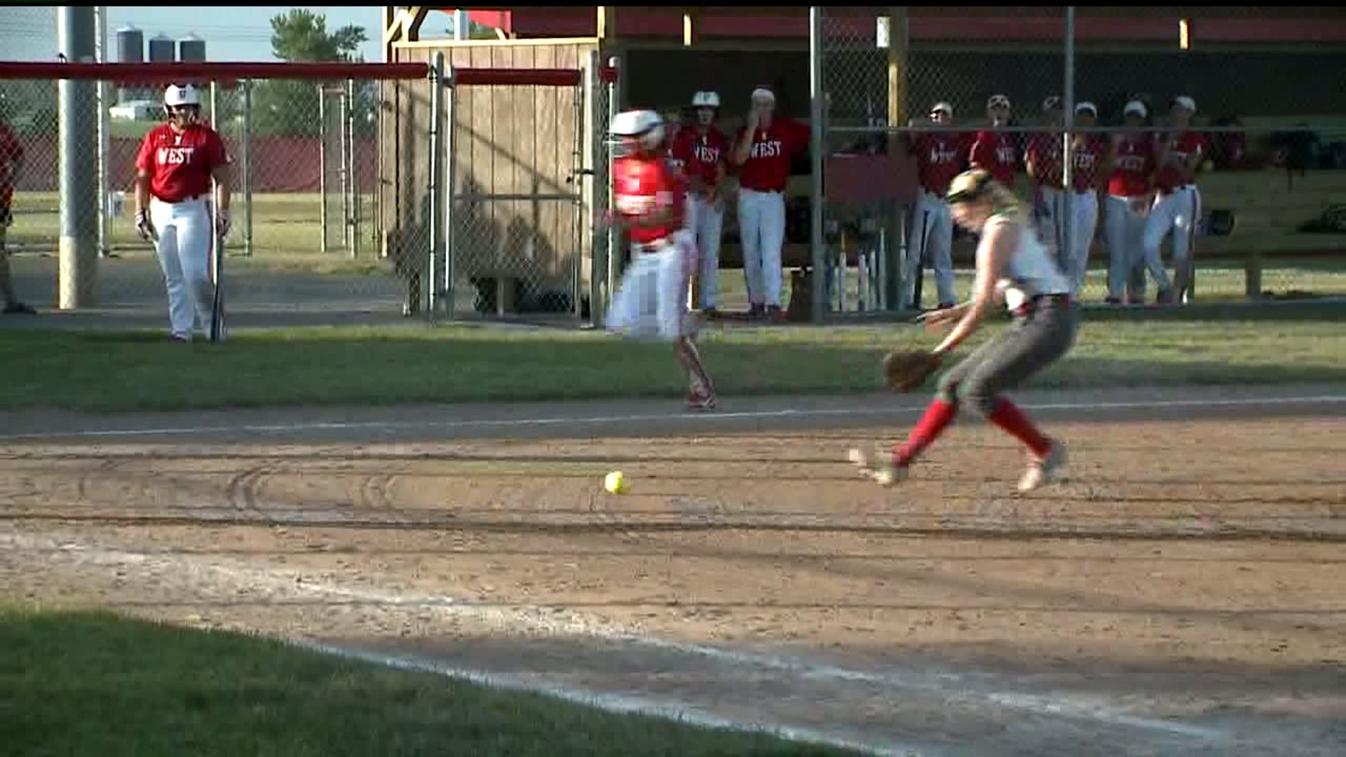 West Sweeps North Scott in Softball