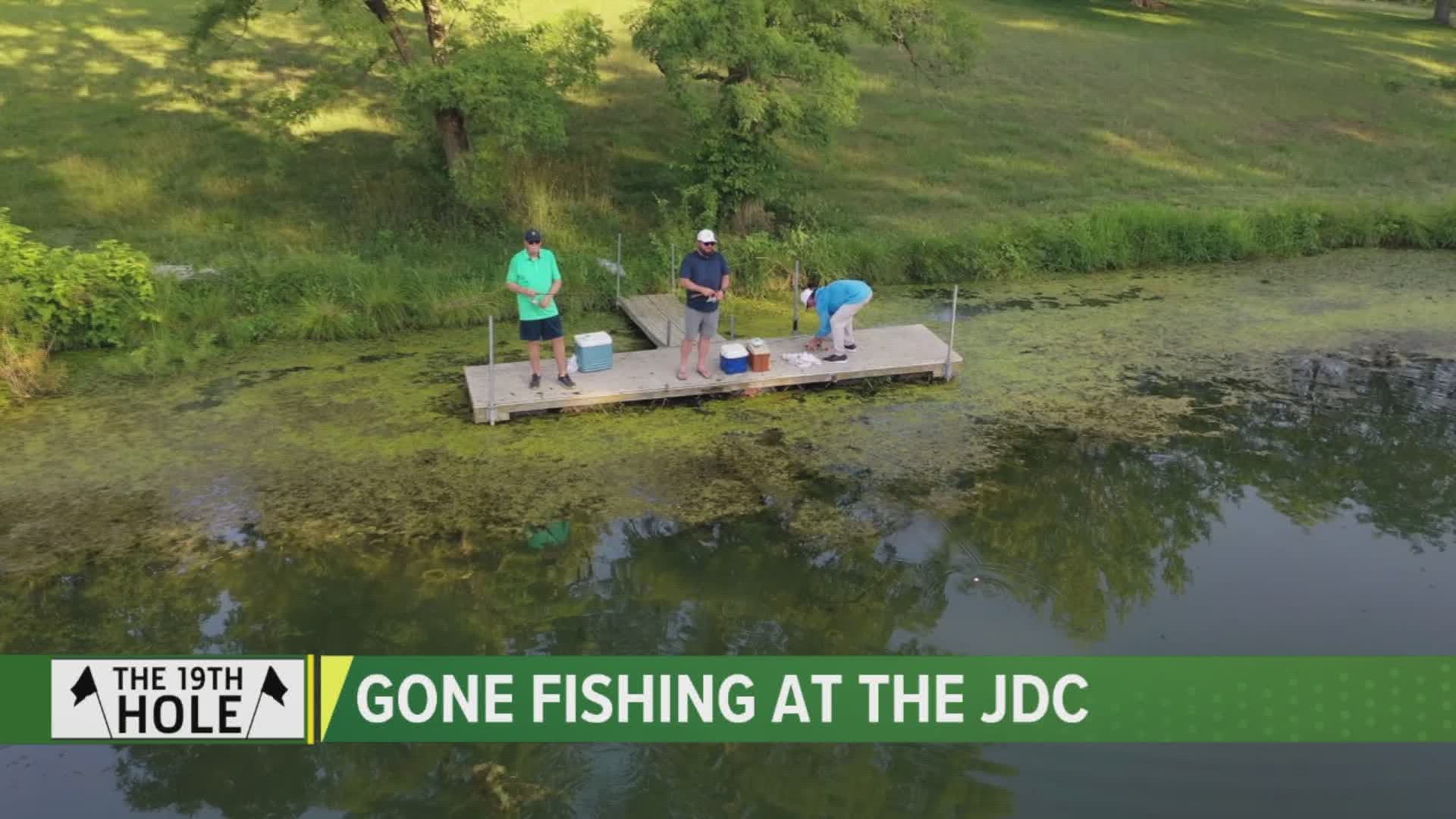 It's where golf talk is forbidden. Meet the 39-year JDC volunteer who spends the night before the tournament out fishing with two golf industry employees.
