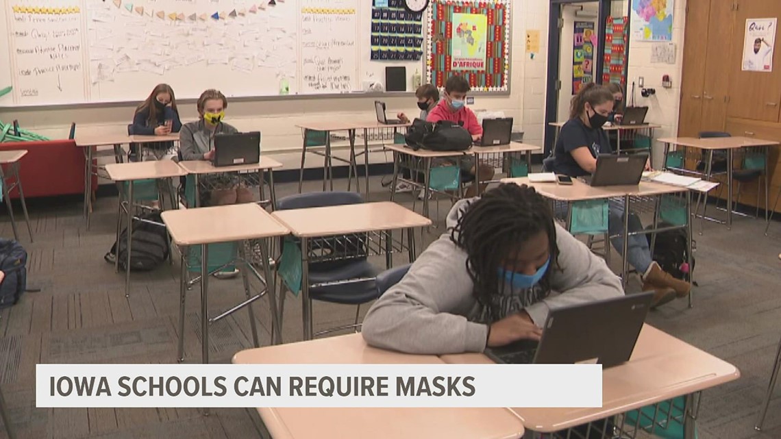 Judge rules that Iowa schools can require masks in some cases