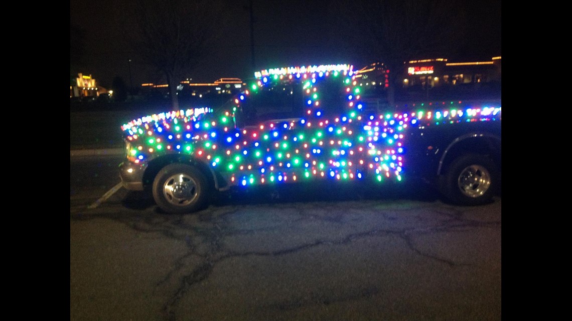 Man fined for Christmas lights on truck
