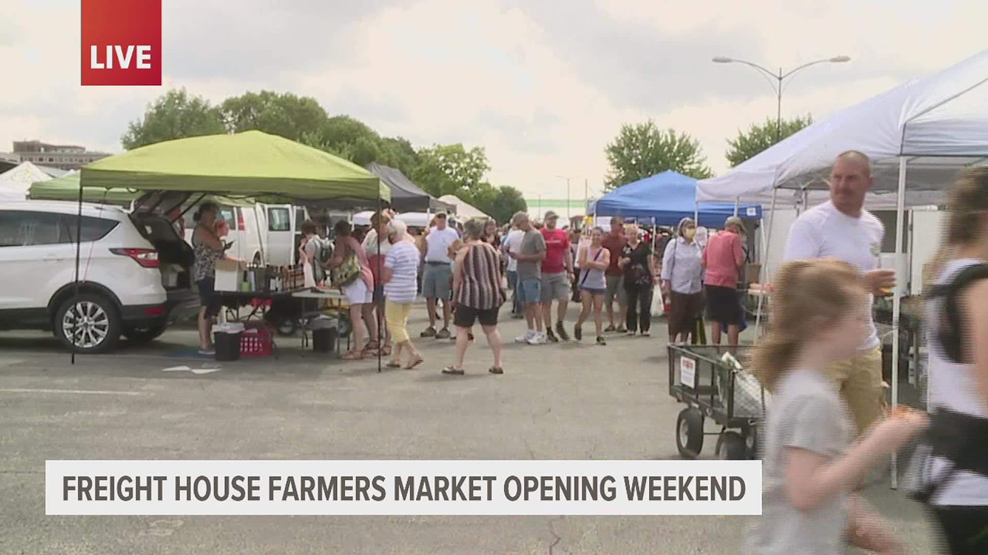 The premier, nationally-ranked Davenport farmer's market is now open for the season.