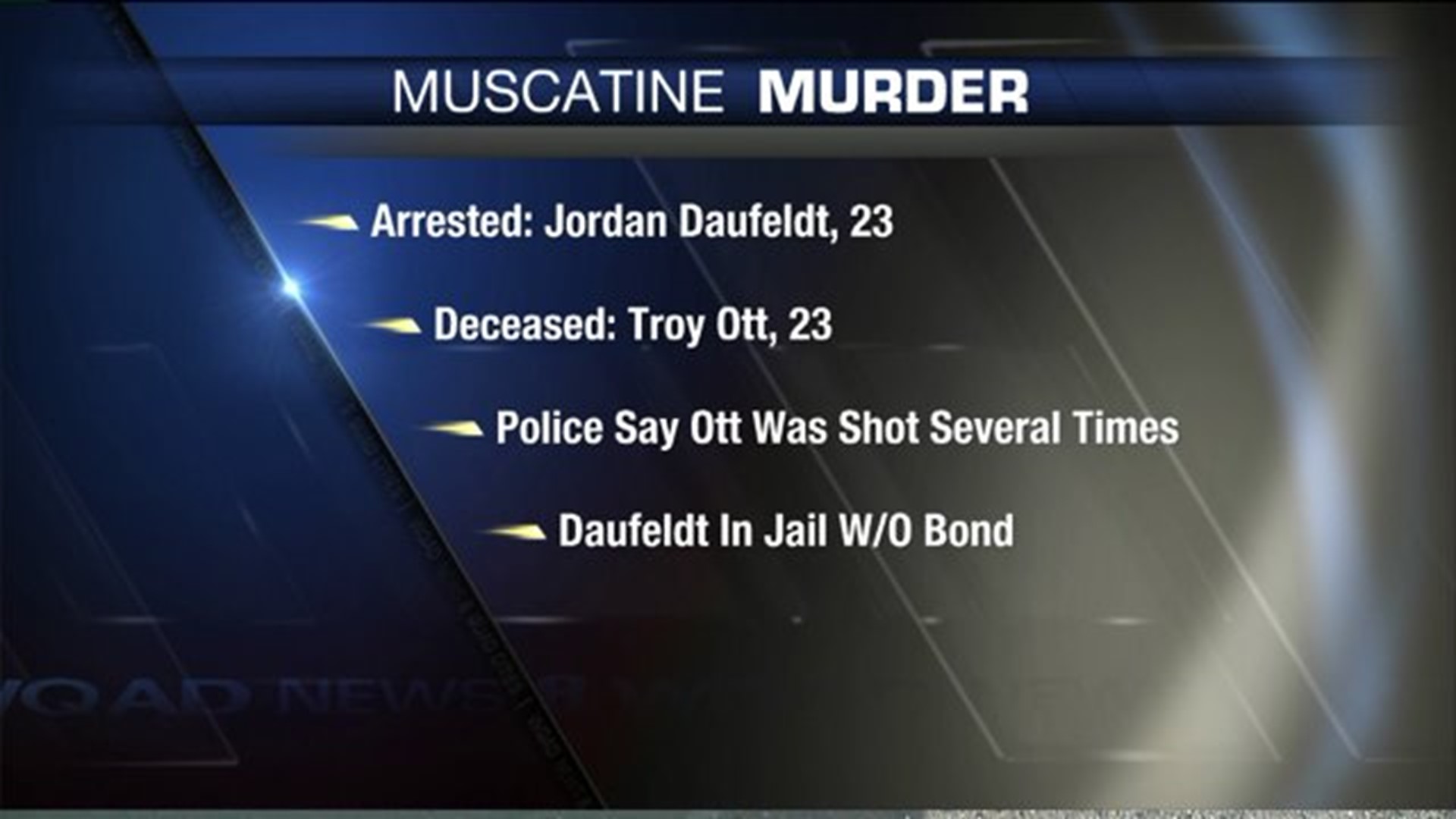 Man accused of first degree murder after shooting in Muscatine