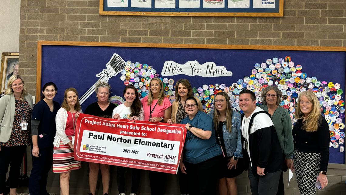 Paul Norton Elementary receives Heart Safe School designation - Vimarsana News