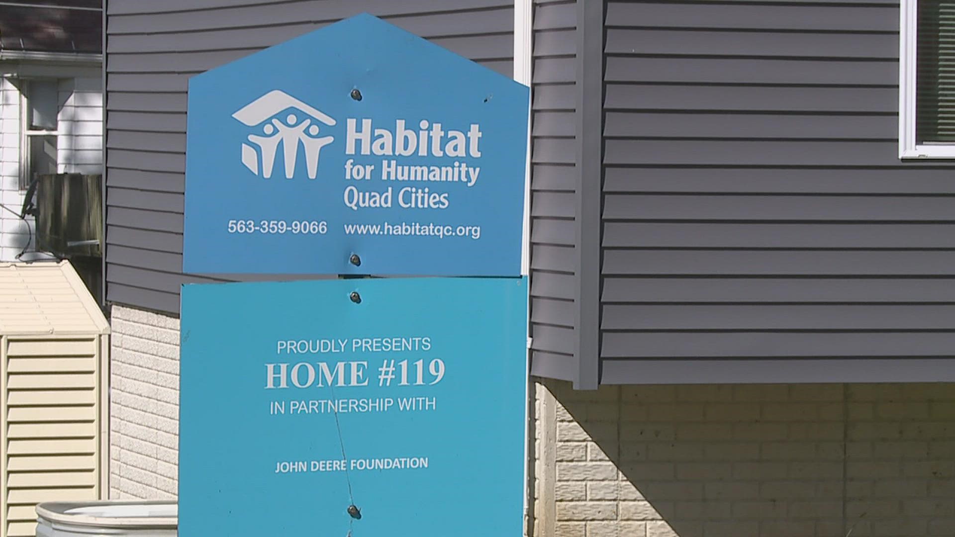 This is the non-profit's 119th house in the Quad Cities, this time a family of seven who are Ugandan refugees.