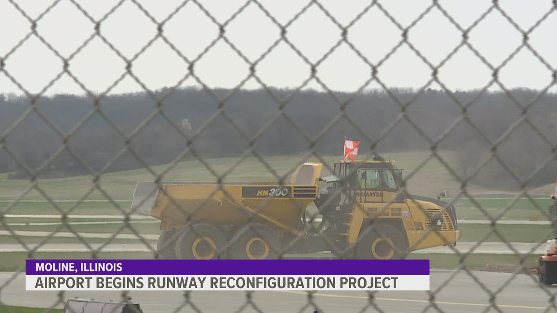 The airport will remove the "bullseye" configuration of its airfield and build a new taxiway to make its runways safer and more efficient.