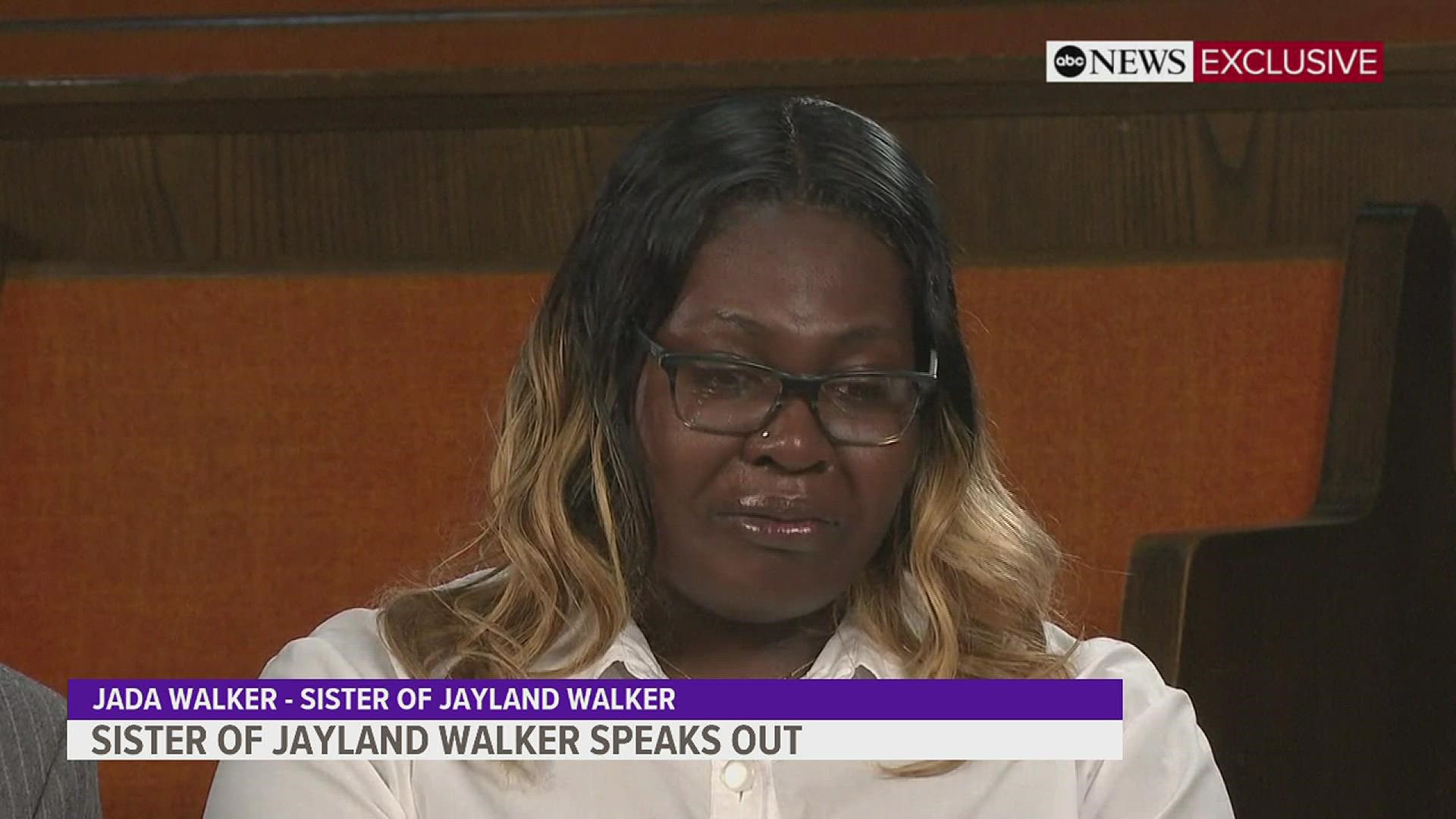 The police shooting victim's sister spoke out following the releasing of bodycam footage showing Akron police shoot Walker over 60 times.