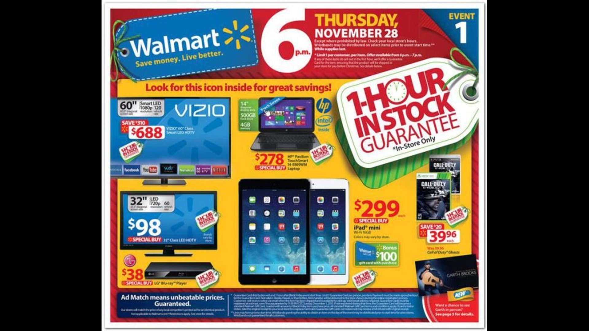 WalMart Black Friday ad revealed