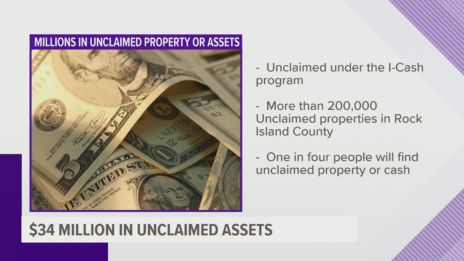 The treasurer says that one in four RICO residents are able to secure unclaimed assets, among millions of dollars and more than 200,000 properties.