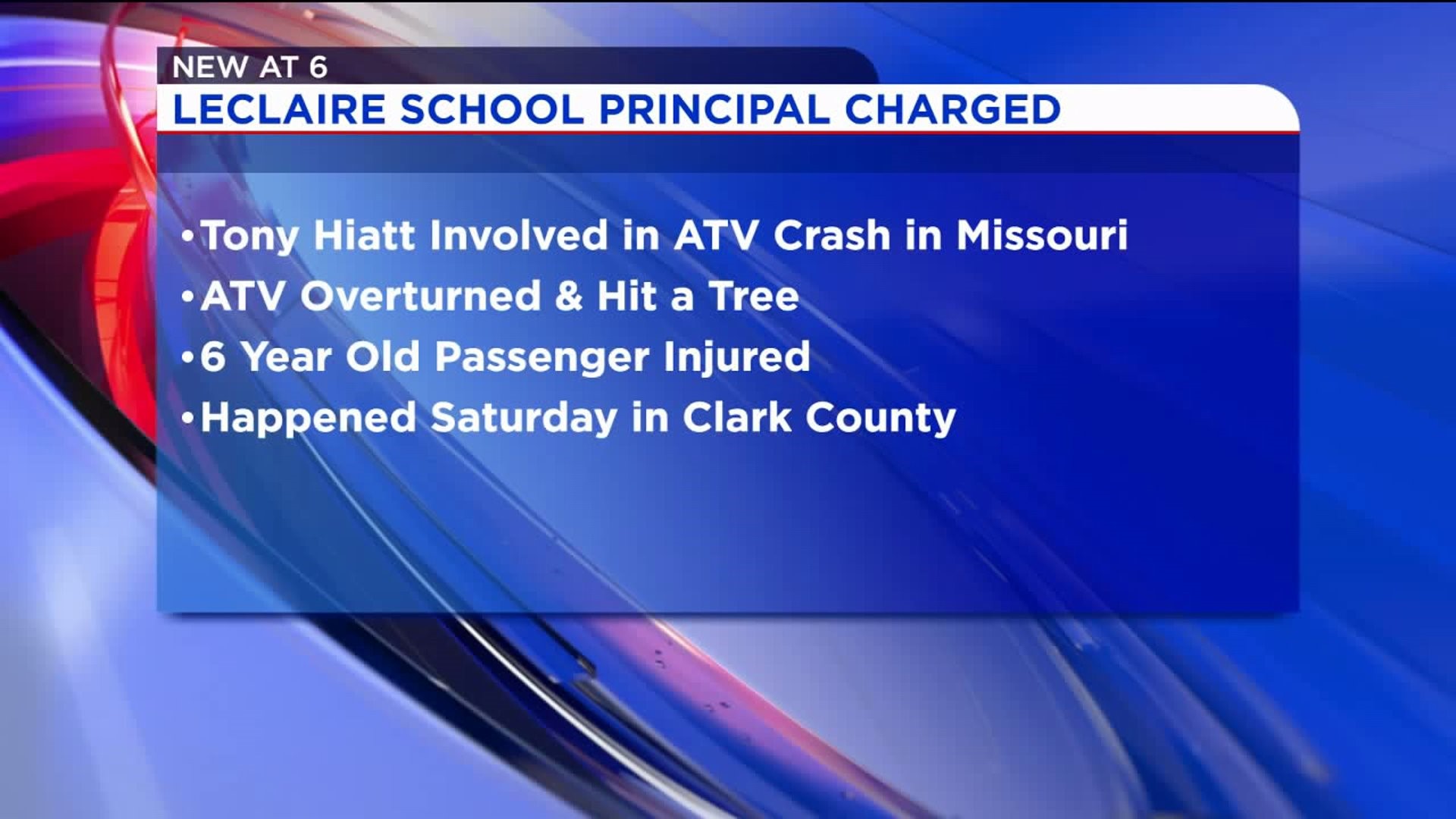 Bridgeview Elementary principal charged with DWI after ATV accident