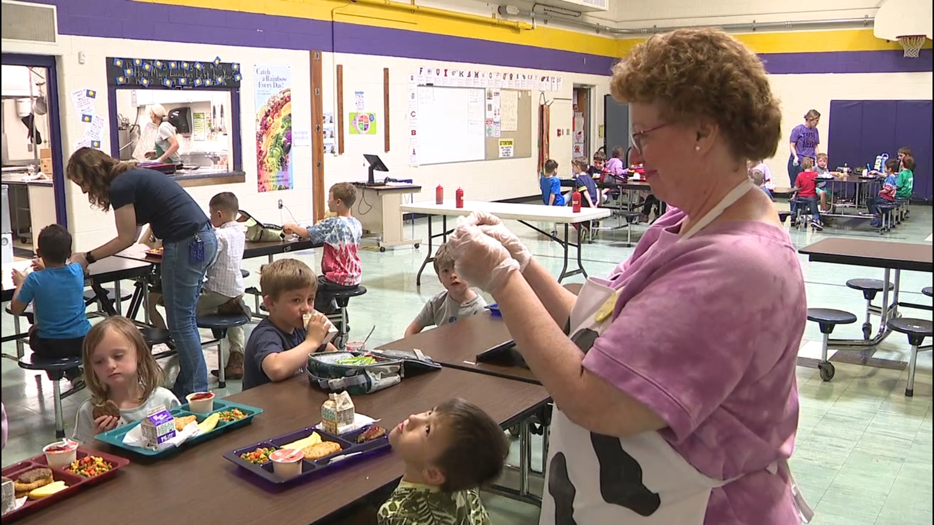 Sherrard School District honored Kathy Slattery as their 'Tiger Talent' for her 32 years of service with the district.