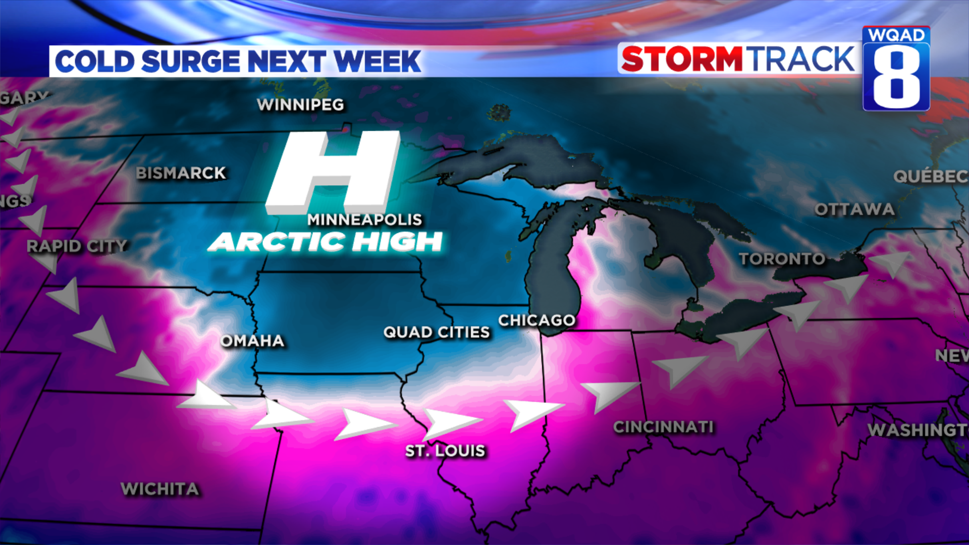 Tracking an active weather pattern and Arctic outbreak | wqad.com
