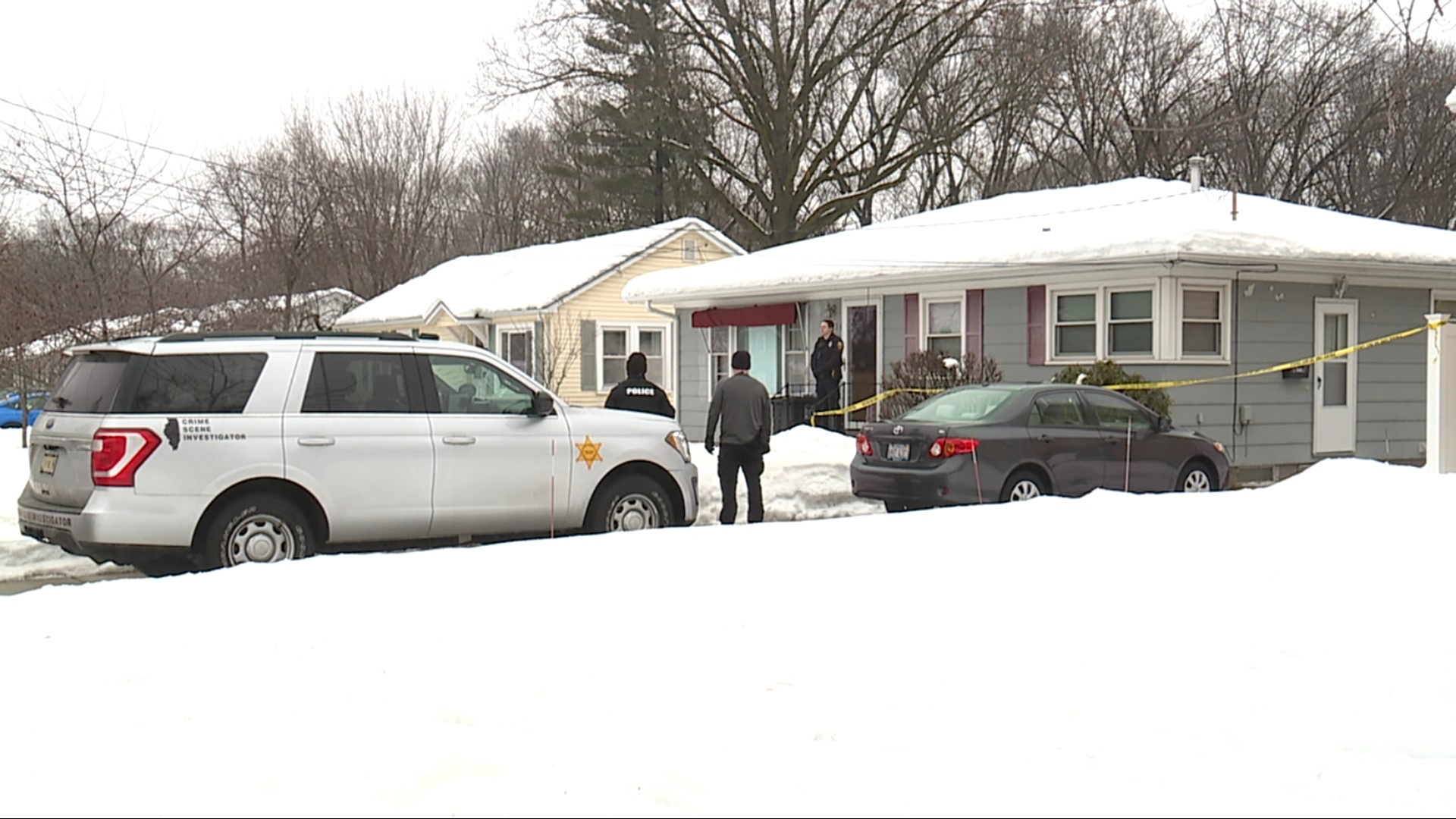 Multiple Moline Police cars and Illinois State Police Crime Scene Investigator vehicles were on the scene.