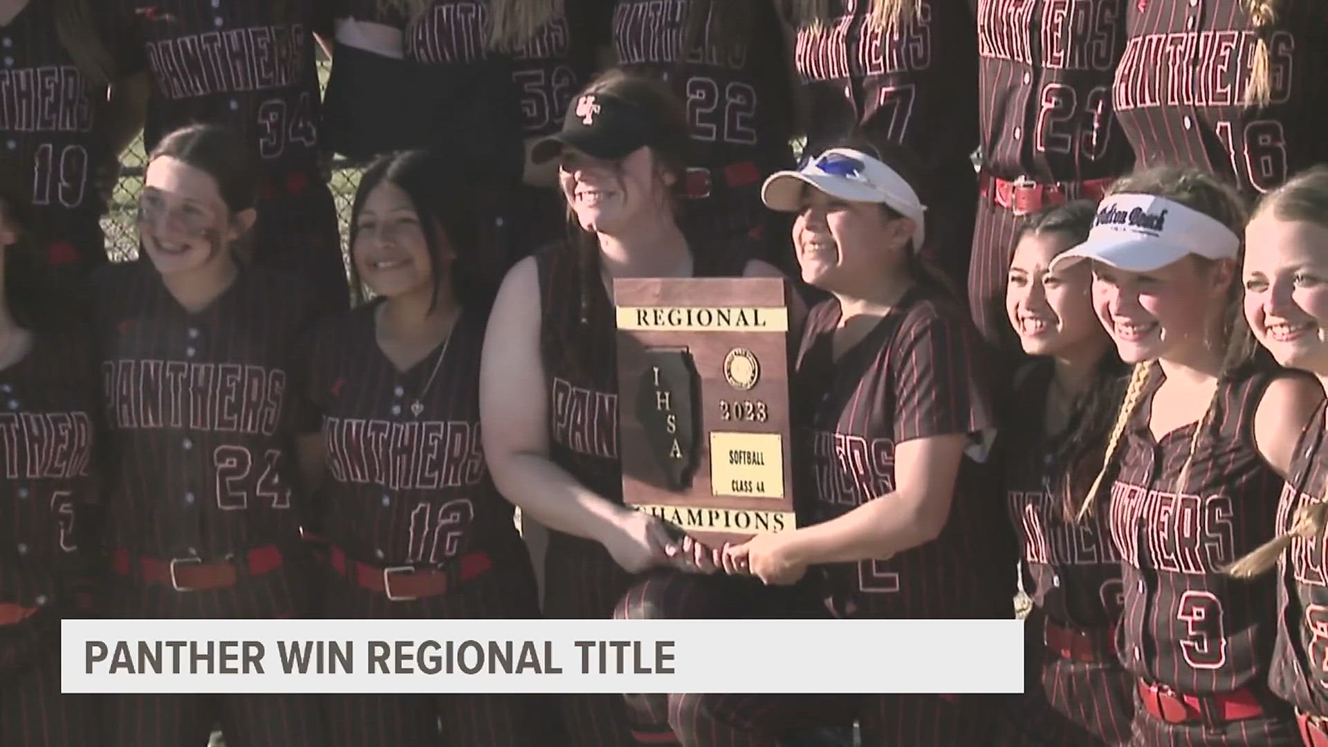 United Township scores six times in the 8th inning to beat Pekin 12-10 to win the Regional Crown.