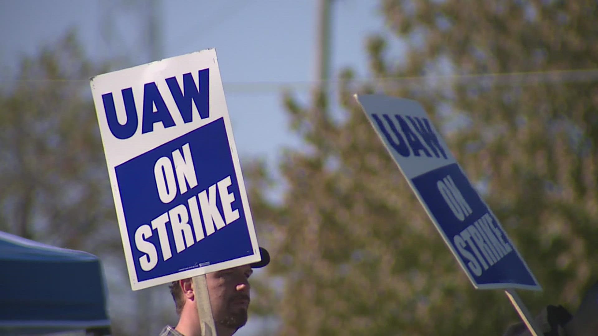 Union members receive $275 a week, but aren't allowed to file for unemployment or find another job that pays more than strike pay.