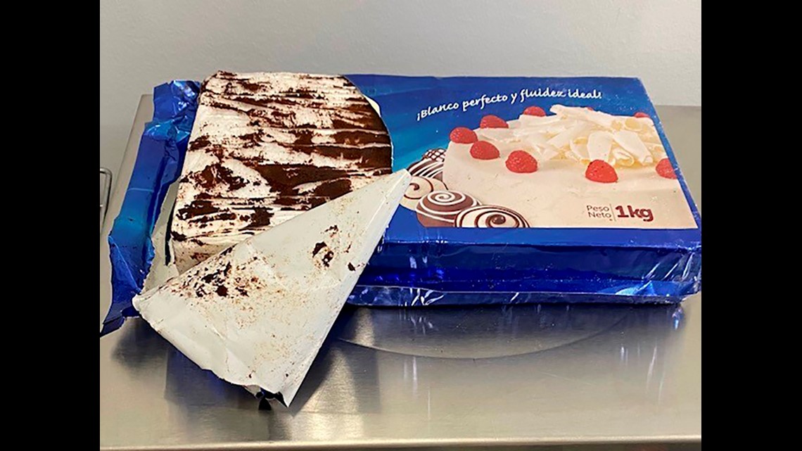 Drug bust uncovers cocaine disguised as cake