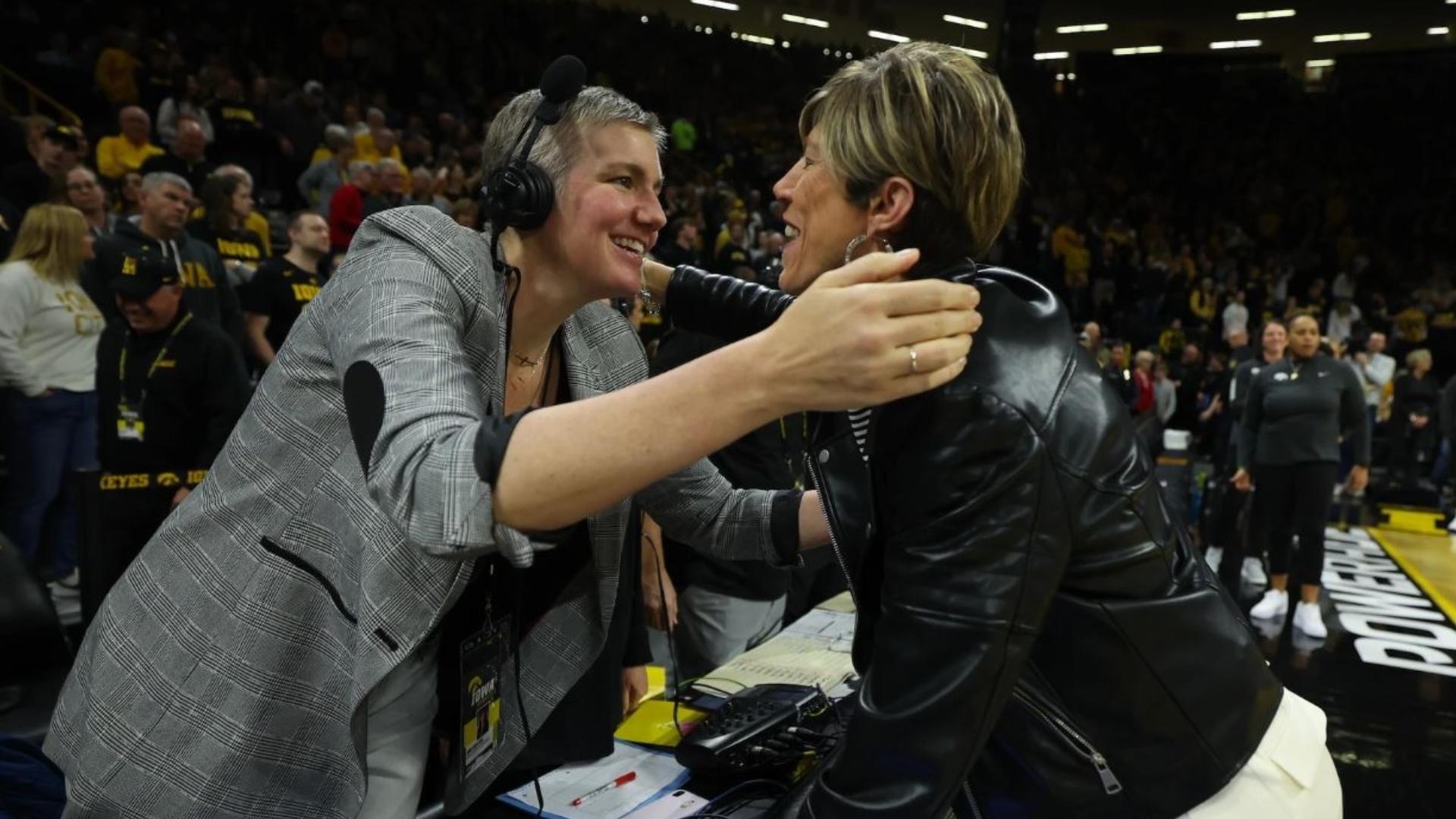 Former Hawkeye women's basketball star and radio analyst Jamie Cavey ...