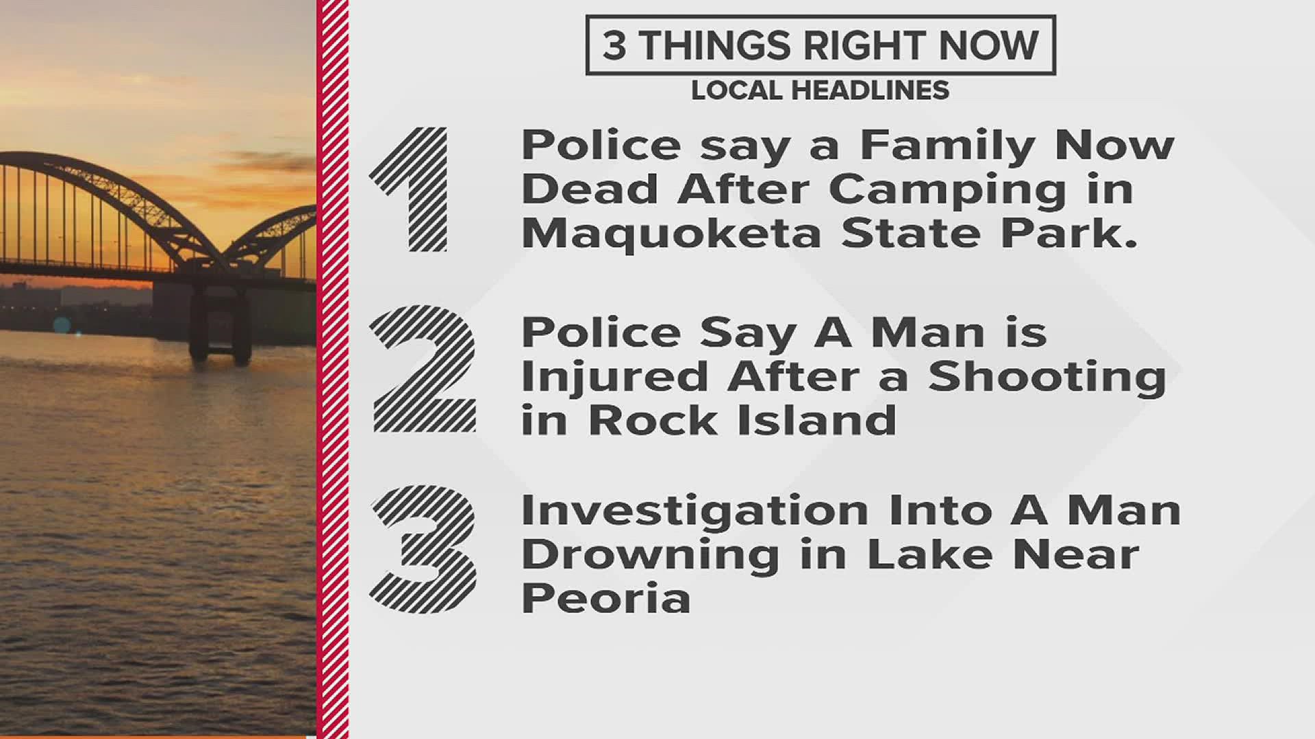 Good Morning Quad Cities shares the local headlines you need to know to start your day, Monday, July 25.