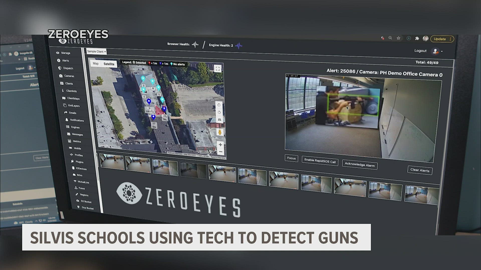 This year the Silvis School District is using an AI program called 'ZeroEyes' to detect threats. Once something is caught school officials are notified via phone.