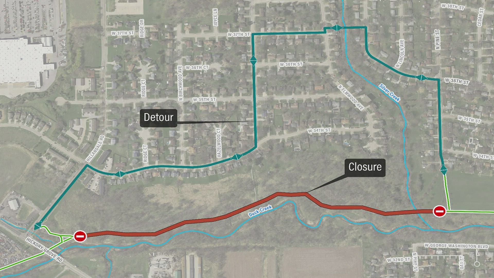 The city is working on a sewer project along Duck Creek Bike Path.