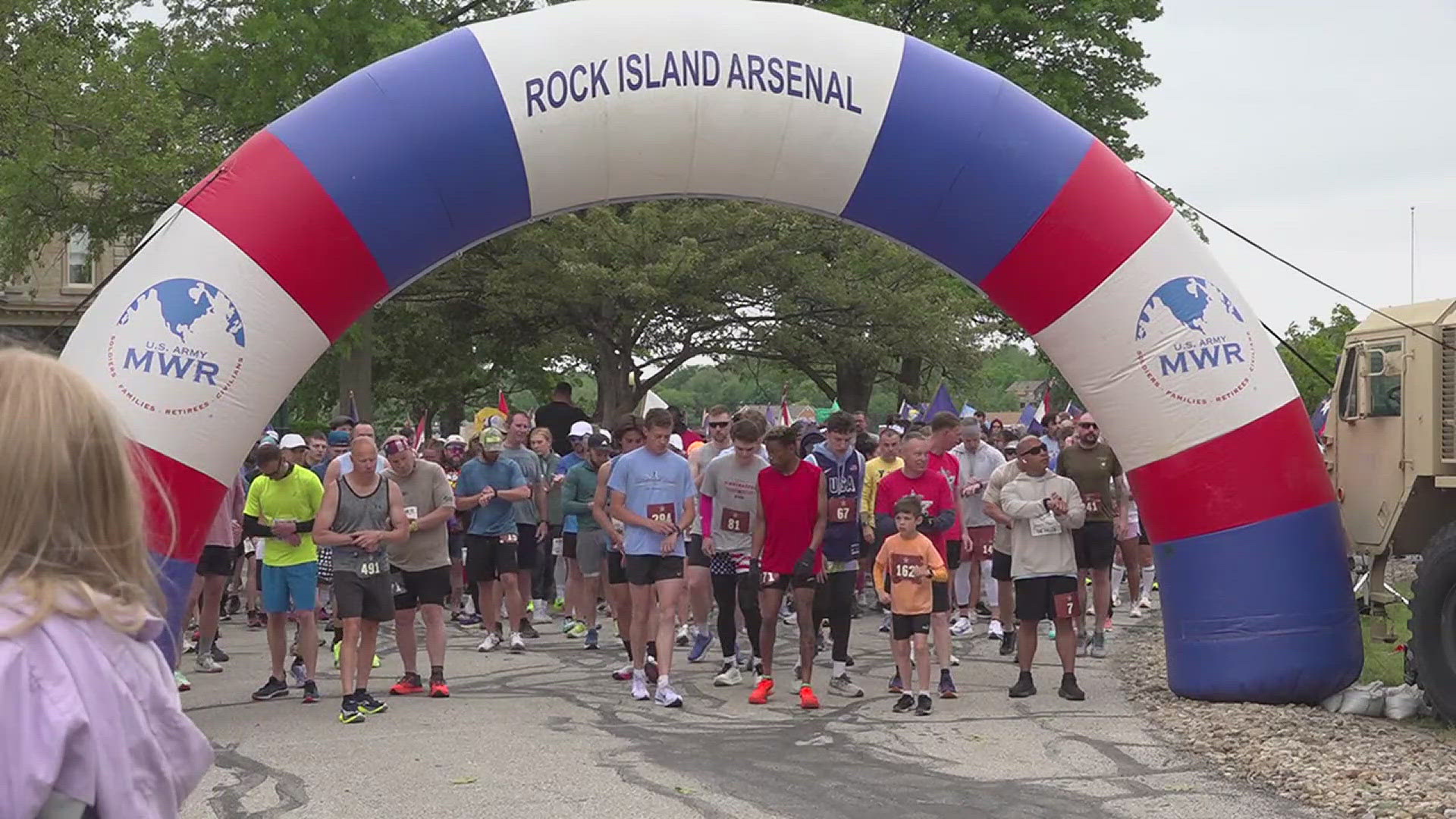 The Rock Island Arsenal opened to the public to celebrate Armed Forces Day with family-friendly events, including its annual Run the Rock 5K and 10K.