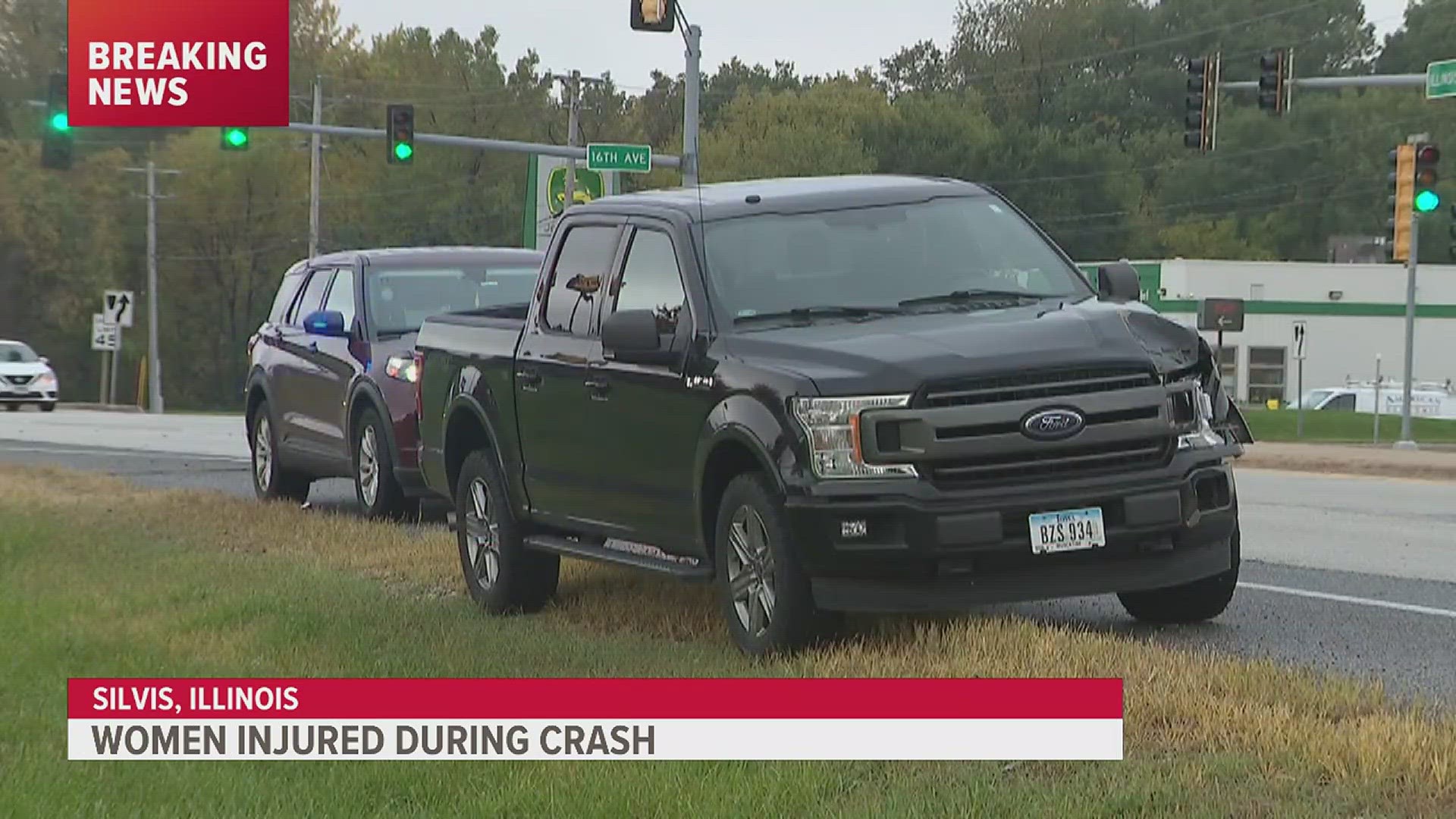 Investigators are still determining the cause of a vehicle crash at the intersection between Jewel-Osco and Walmart this morning. A 20-year-old was hospitalized.