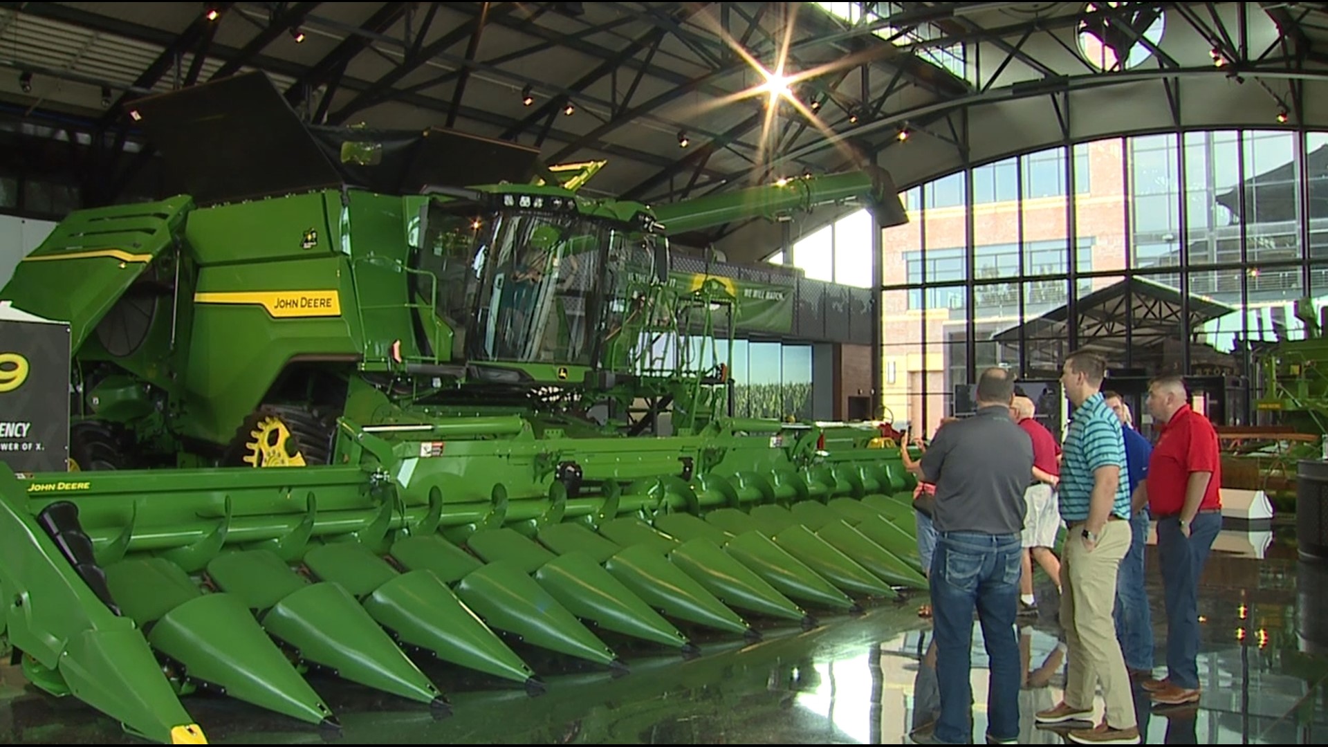 1,200 workers at the Tyson plant in central Iowa will be laid off at the end of June, and 150 John Deere workers in Ankeny will be laid off between March and May.