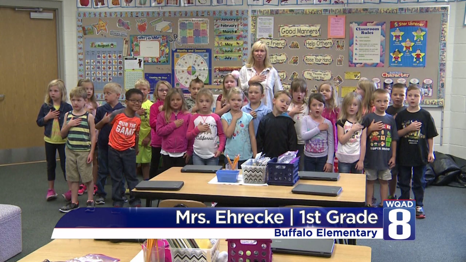 Buffalo Mrs Ehrecke 1st grade pledge