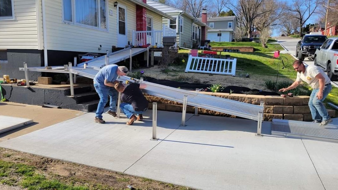 Combat Vets Association installs ramps for veterans in need