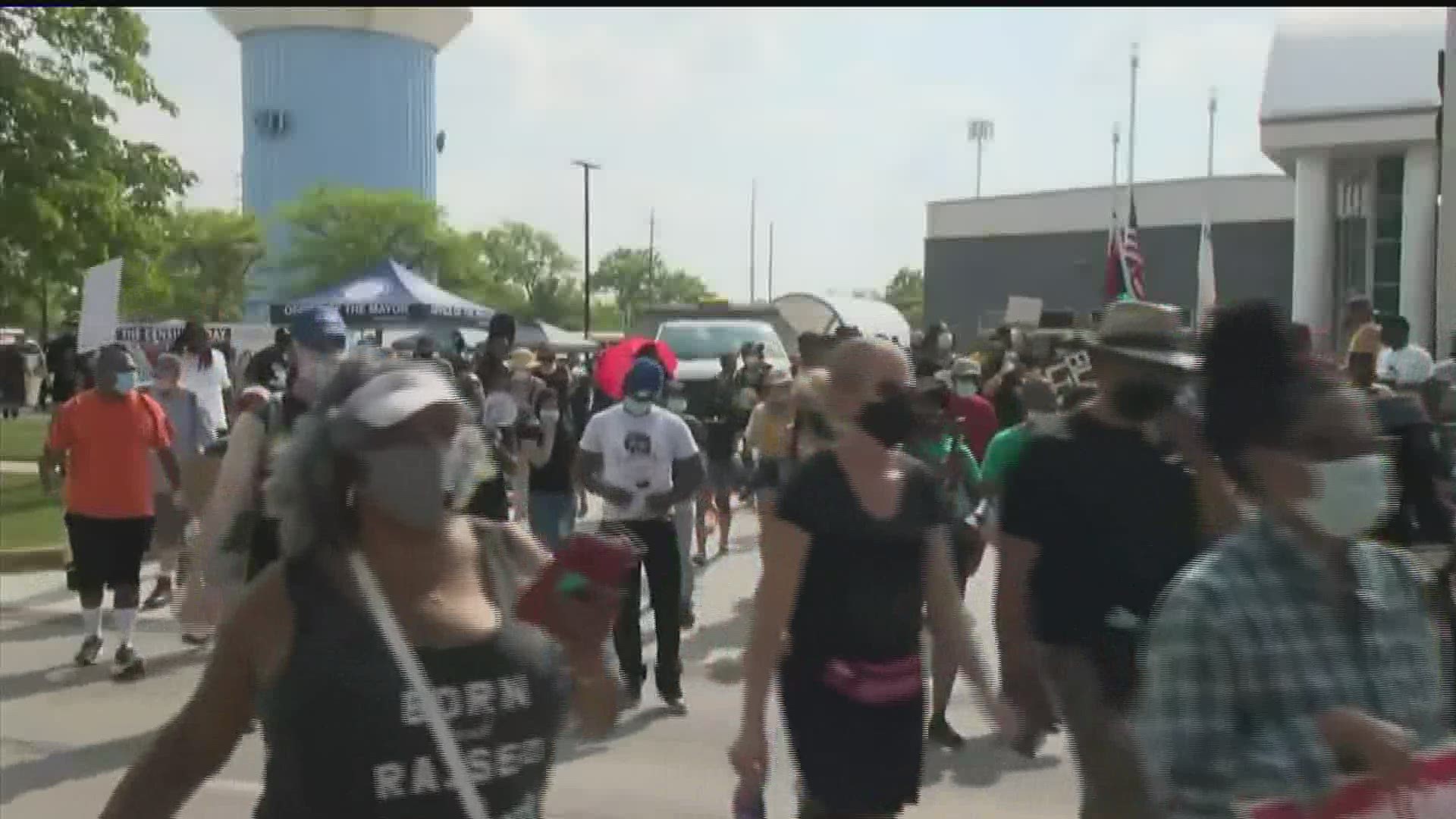 Broad View, Illinois mayor Katrina Thompson speaks about the importance of Juneteenth.