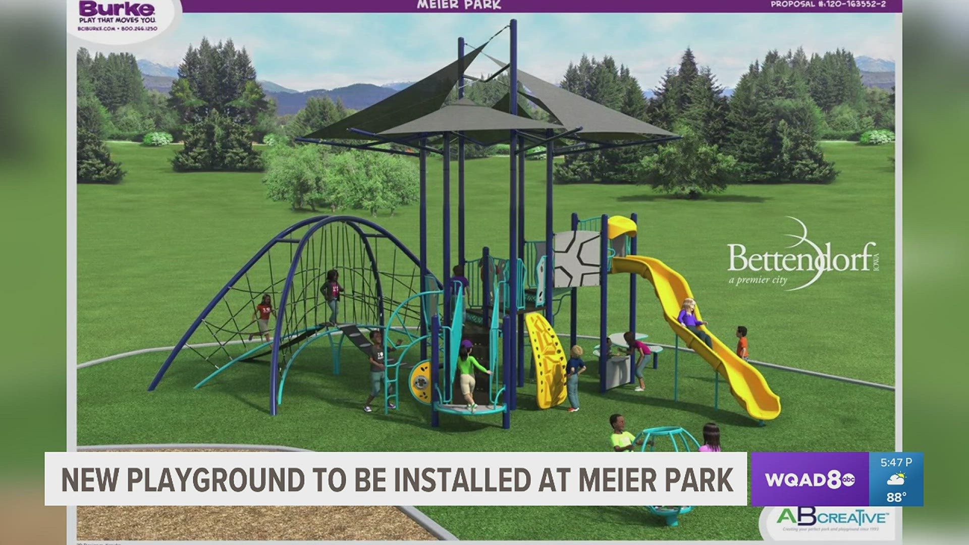 The city is replacing the play structure at one of Bettendorf's oldest parks.