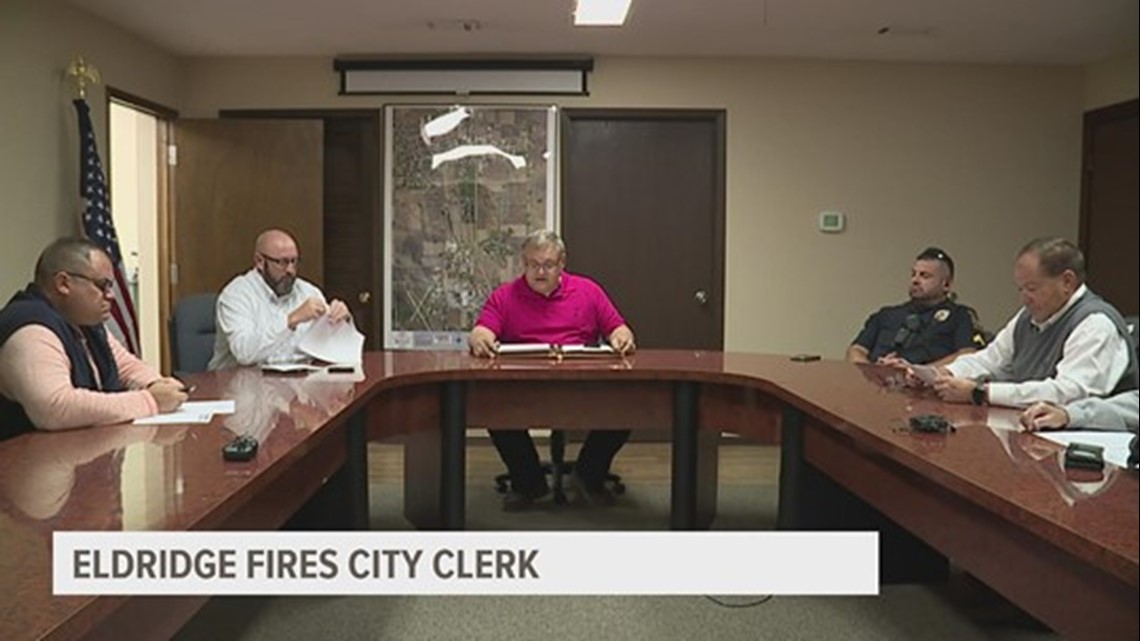 Eldridge fires city clerk after alleged misuse of funds