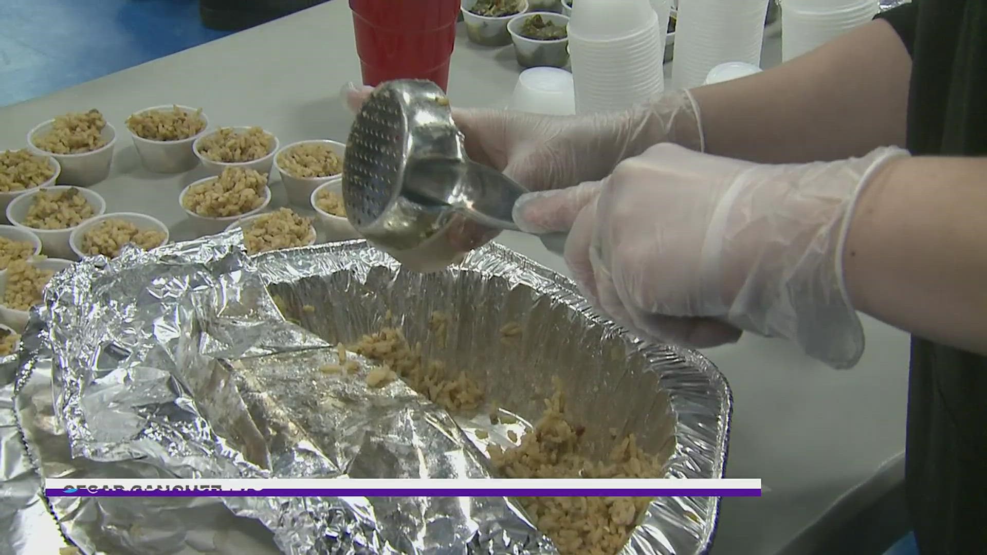 Parents brought in soul food to teach students about traditional southern cuisine.