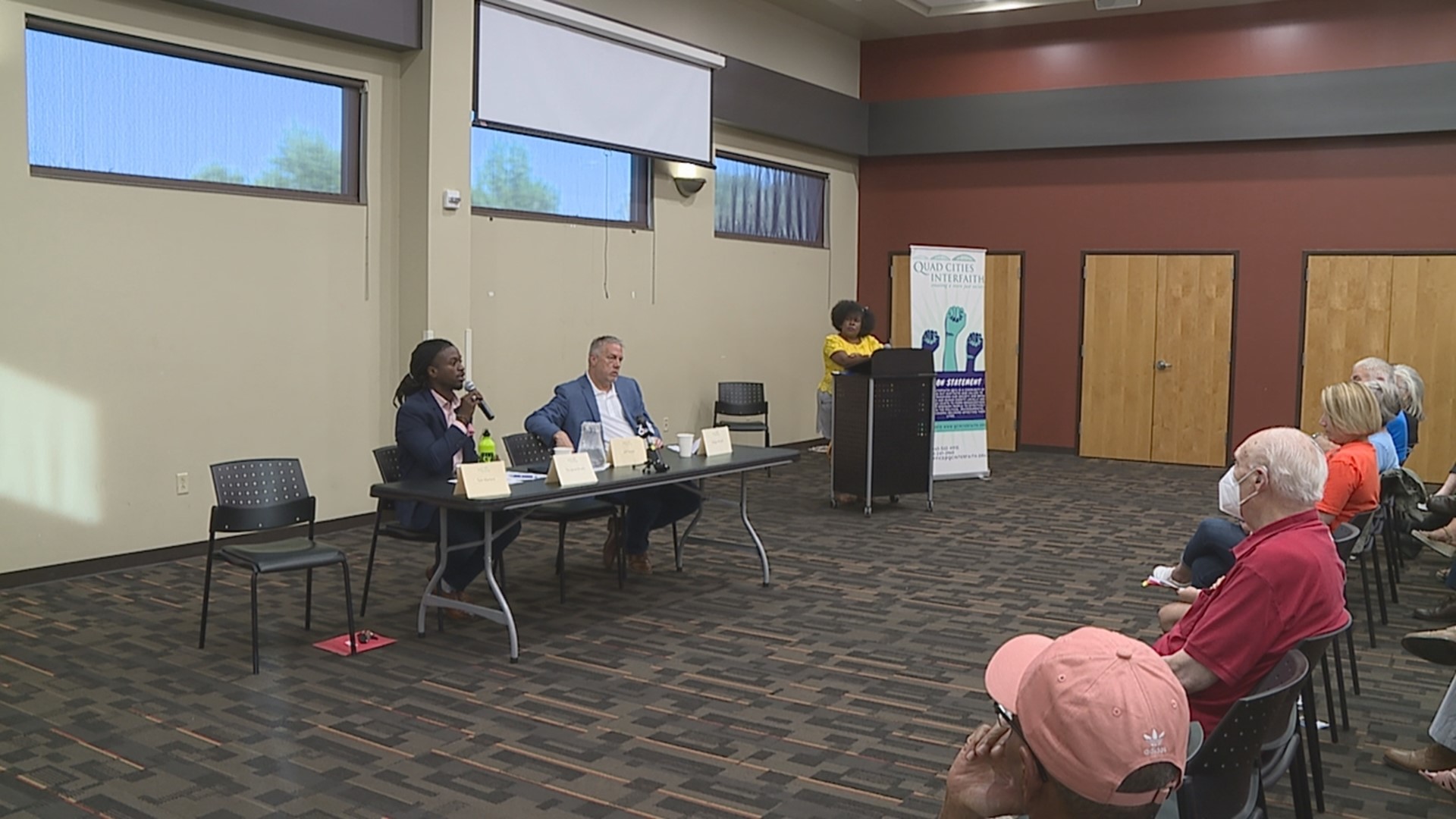 Community members were able to ask Rock Island County Sheriff and Illinois House of Representatives District 72 candidates questions during a forum Tuesday night.
